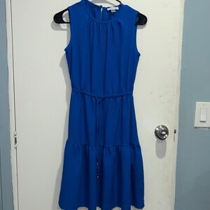 Calvin Klein Vibrant Blue Midi Dress